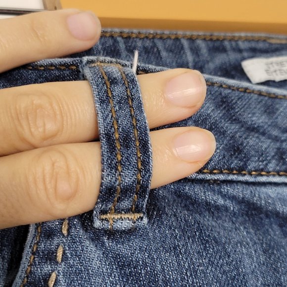 Liz Claiborne Denim Blue Jeans Stretch Straight Leg Classic Casual Womens 8 - Picture 5 of 14